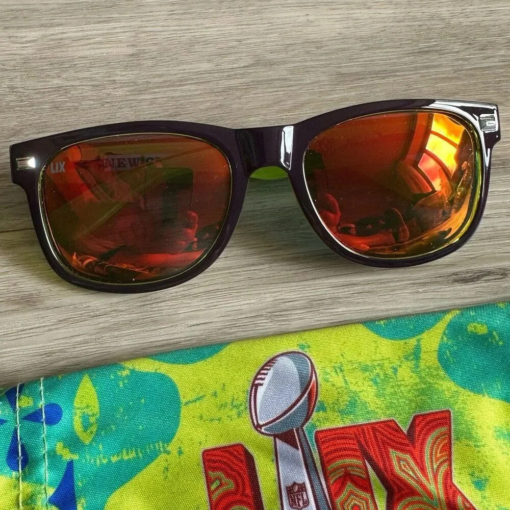 Knockaround Sunglasses NFL Super Bowl LIX 59 New Orleans With Protector Sleeve